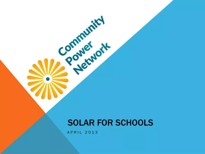 solar for schools