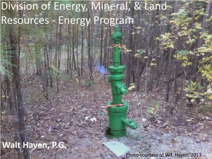division of energy mineral land resources energy program