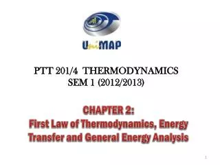 PTT 201/4 THERMODYNAMICS SEM 1 ( 2012/2013)