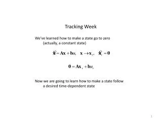 Tracking Week
