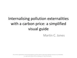 Internalising pollution externalities with a carbon price: a simplified visual guide