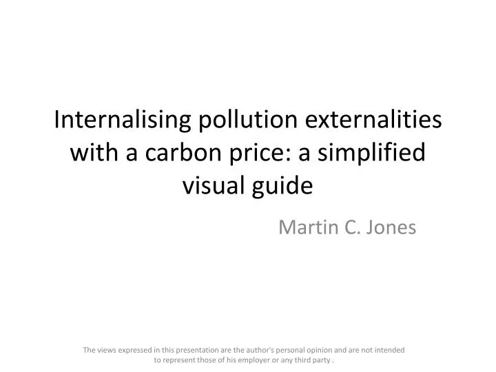 internalising pollution externalities with a carbon price a simplified visual guide