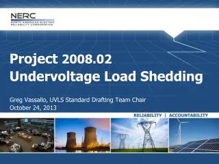 Project 2008.02 Undervoltage Load Shedding