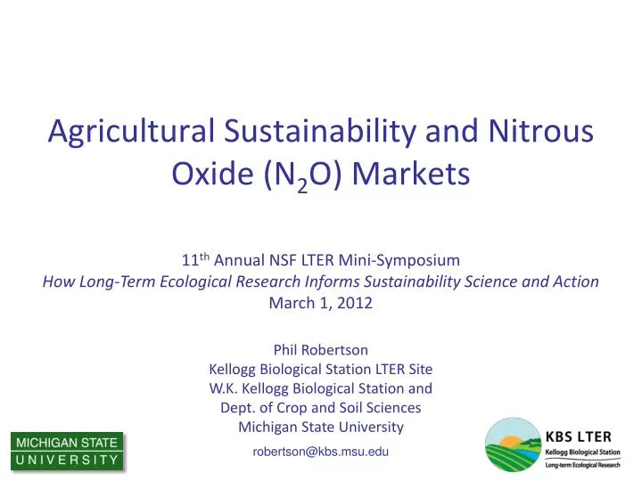 agricultural sustainability and nitrous oxide n 2 o markets