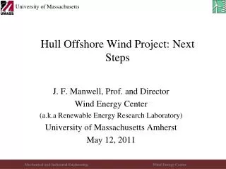 Hull Offshore Wind Project: Next Steps
