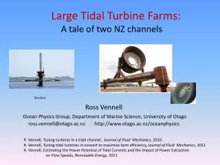 Large Tidal Turbine Farms: