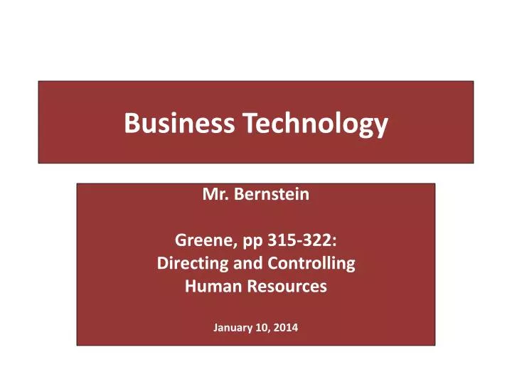 business technology