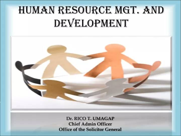 human resource mgt and development