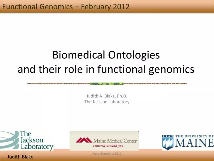 biomedical ontologies and their role in functional genomics