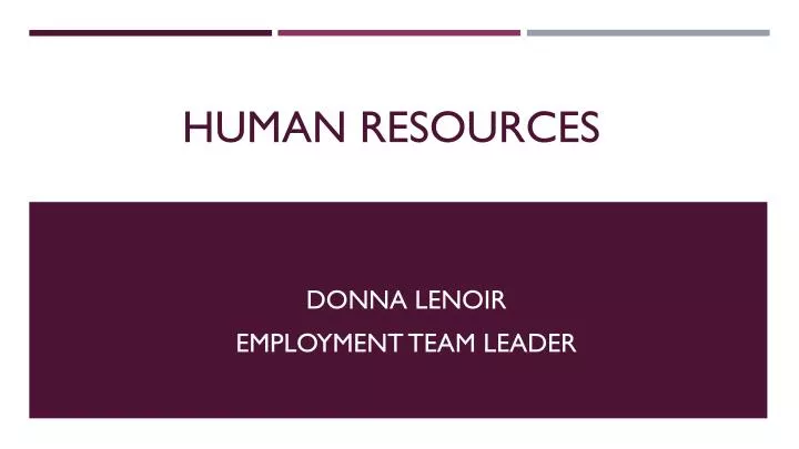 human resources