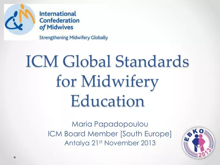 icm global standards for midwifery education