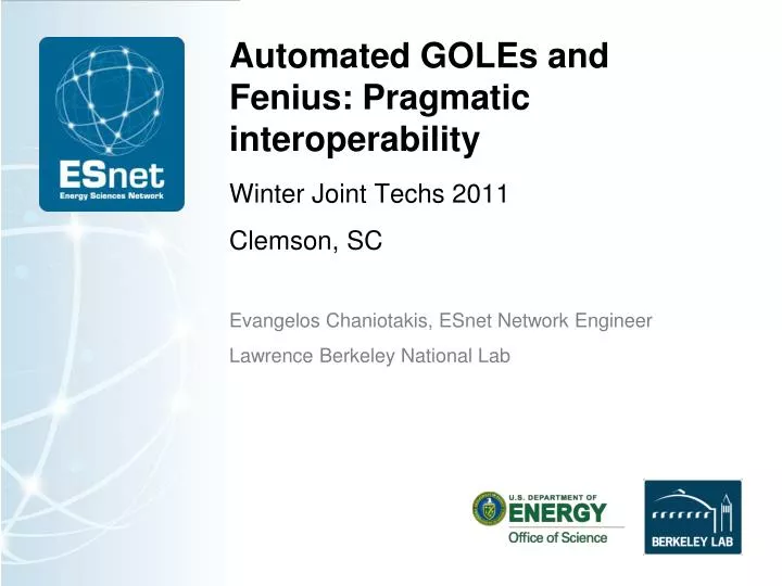 automated goles and fenius pragmatic interoperability