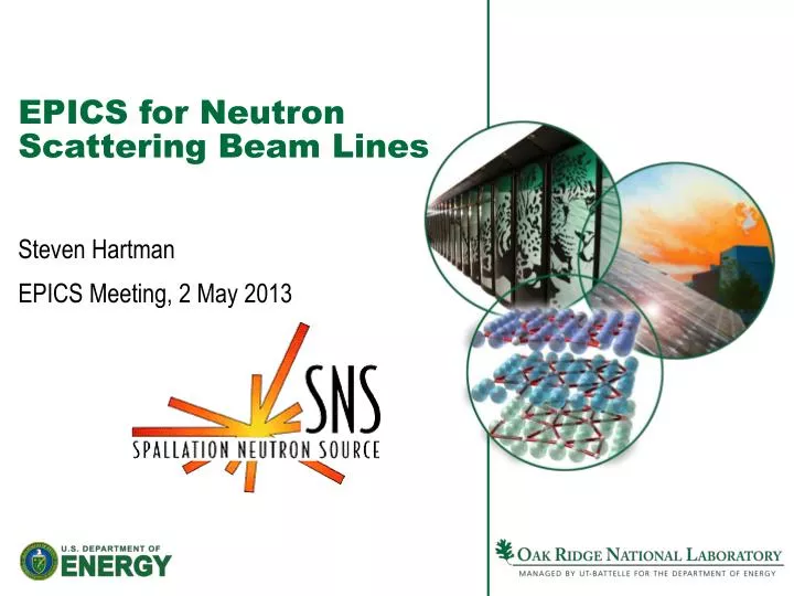 epics for neutron scattering beam lines