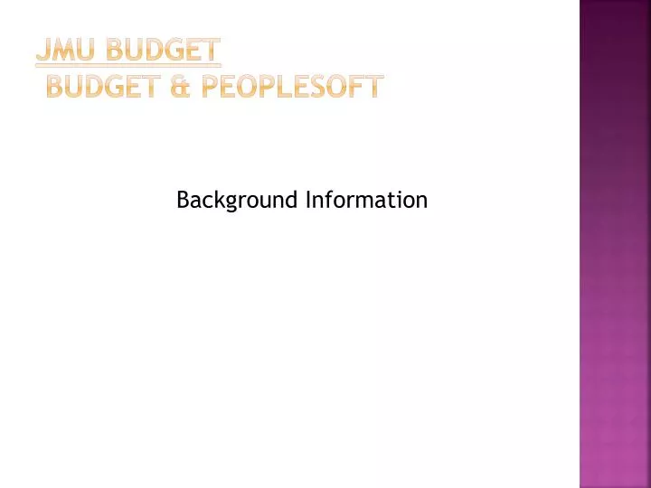 jmu budget budget peoplesoft