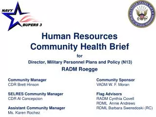 Human Resources Community Health Brief