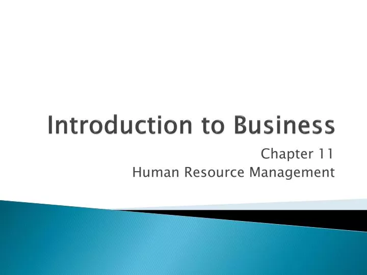 introduction to business