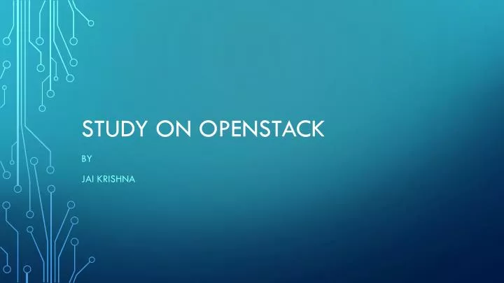 study on openstack