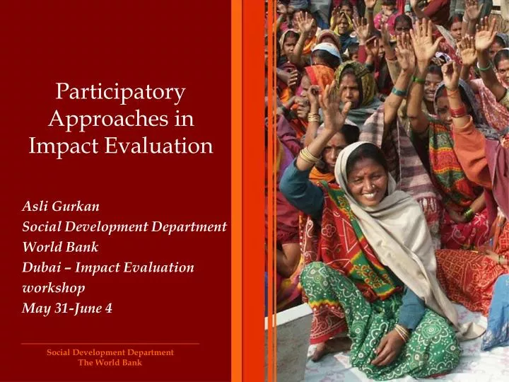 participatory approaches in impact evaluation