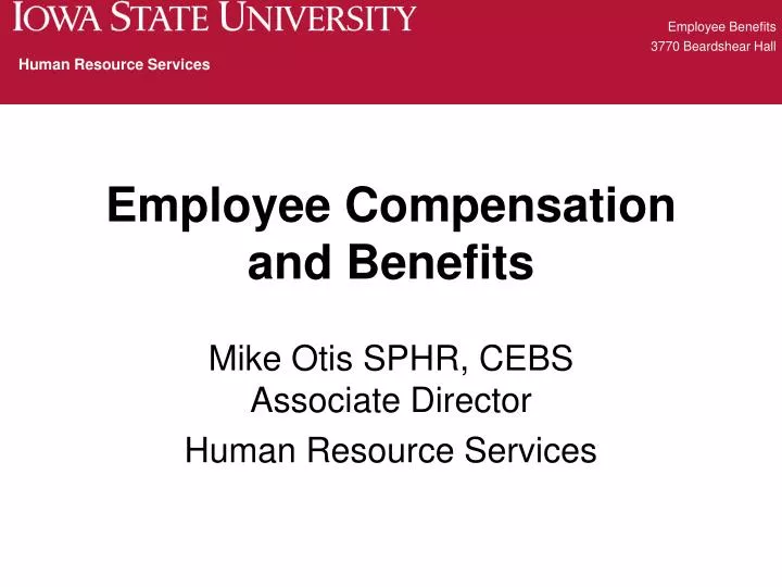 employee compensation and benefits