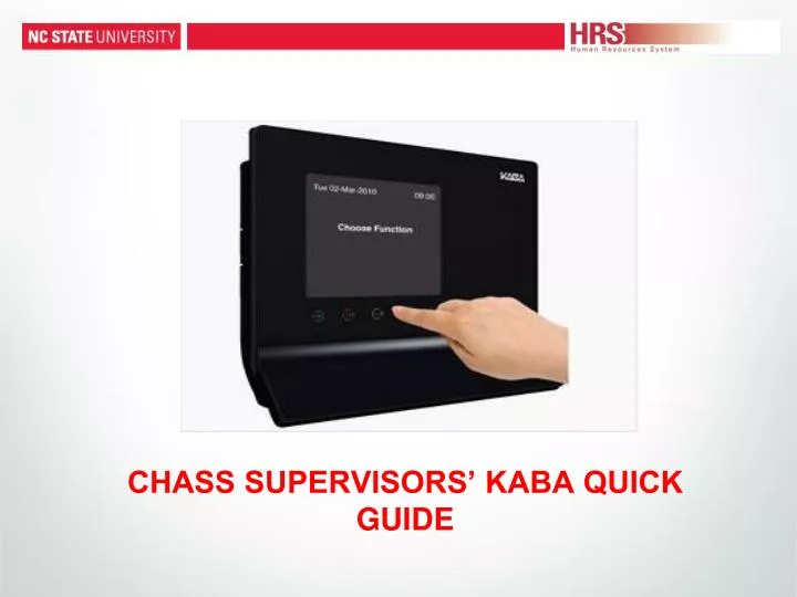 chass supervisors kaba quick guide