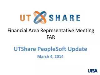 Financial Area Representative Meeting F AR