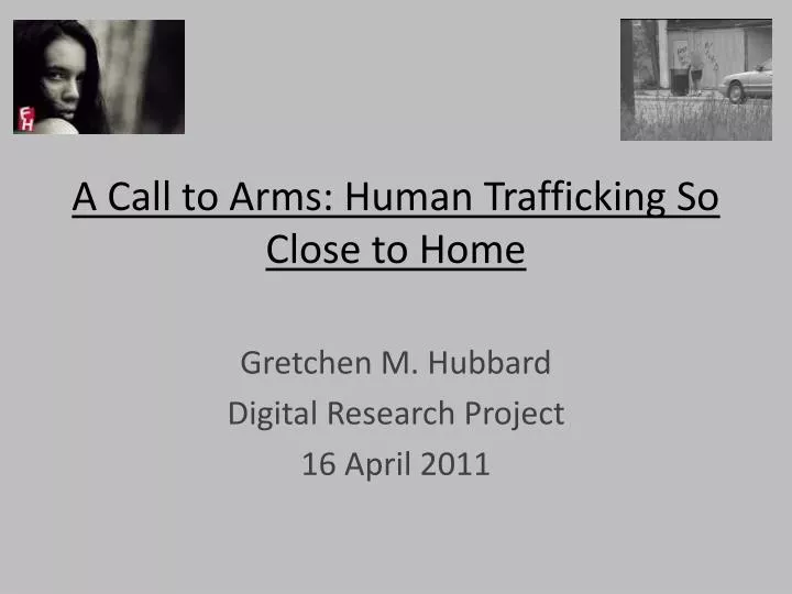a call to arms human trafficking so close to home