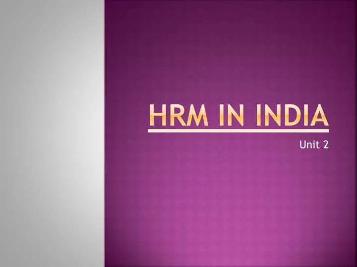 hrm in india