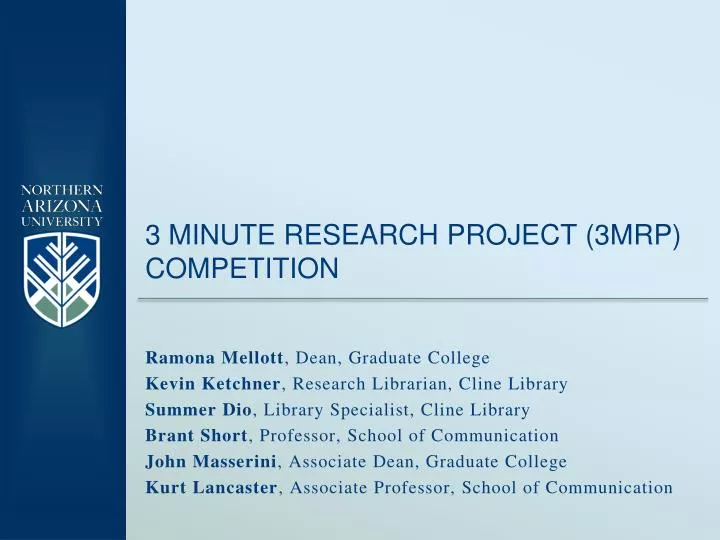 3 minute research project 3mrp competition