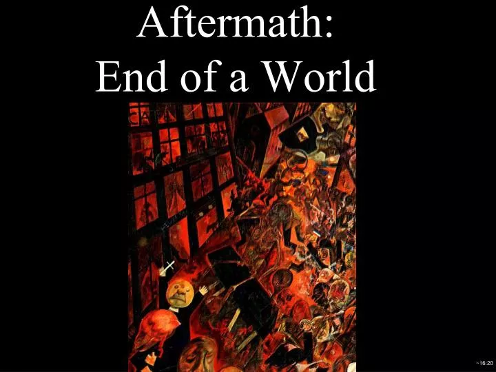 aftermath end of a world