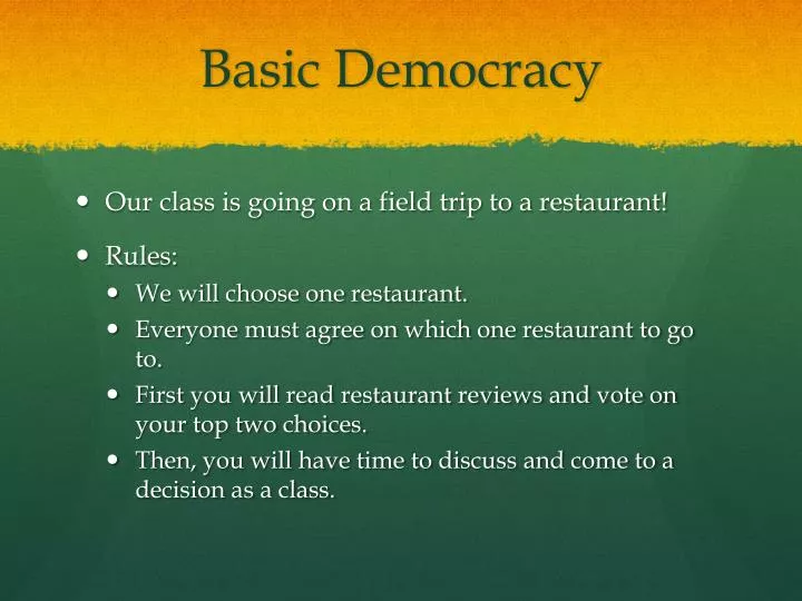 basic democracy
