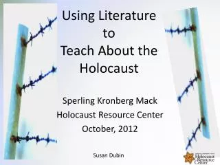 Using Literature to Teach About the Holocaust