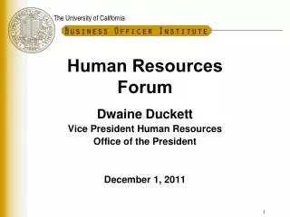 Human Resources Forum