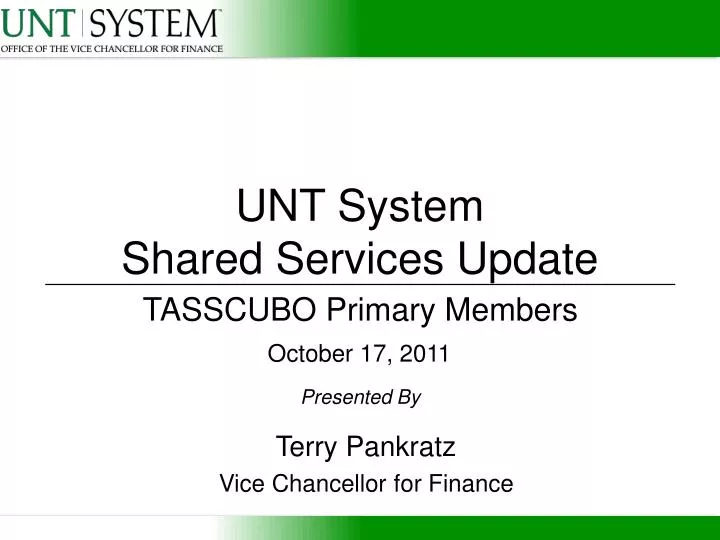 unt system shared services update