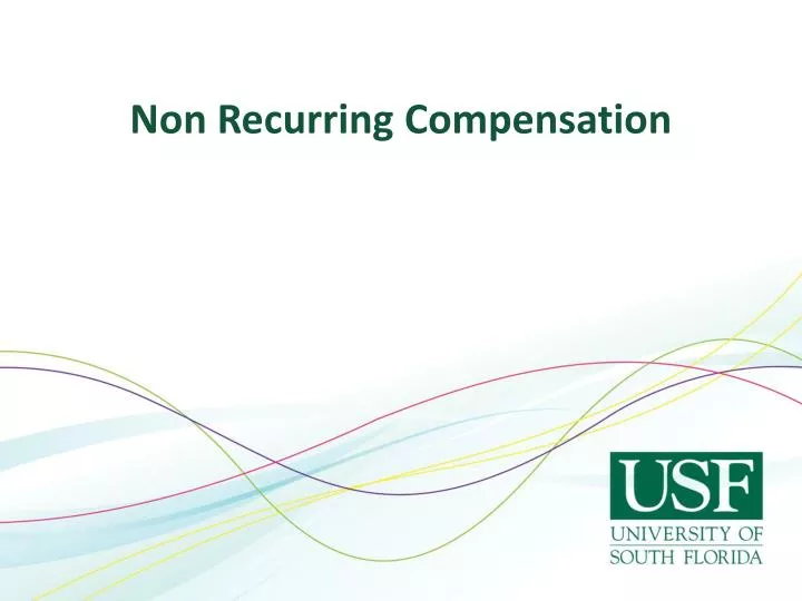 non recurring compensation