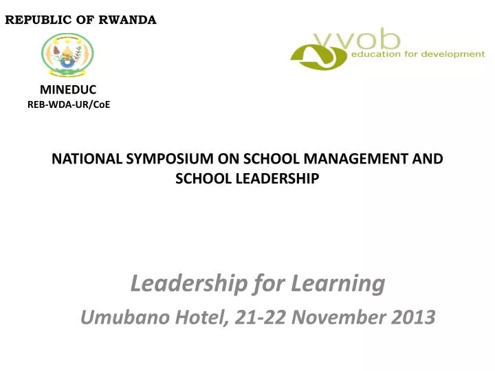 national symposium on school management and school leadership