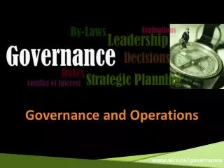Governance and Operations
