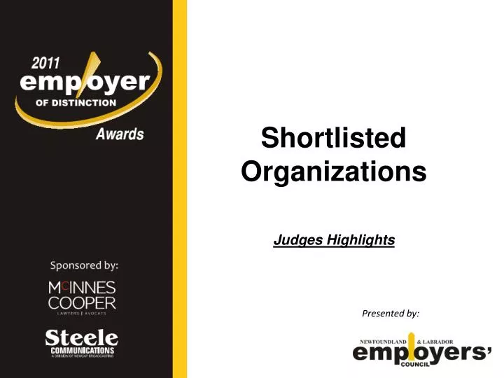 shortlisted organizations judges highlights