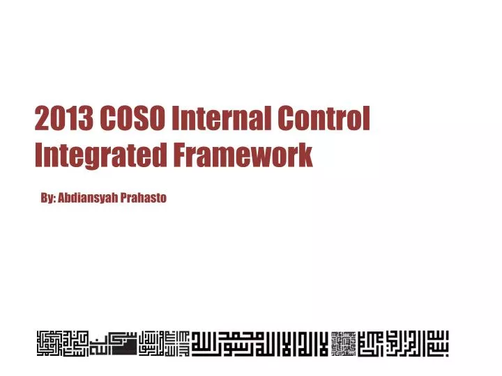 2013 coso internal control integrated framework