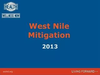 West Nile Mitigation