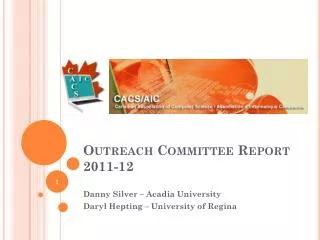 Outreach Committee Report 2011-12