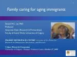 Family caring for aging immigrants