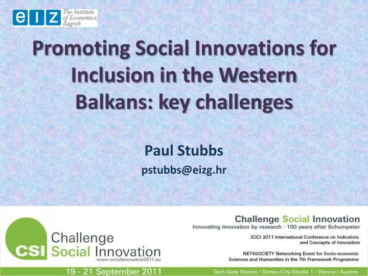 promoting social innovations for inclusion in the western balkans key challenges
