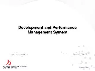 Development and Performance Management System