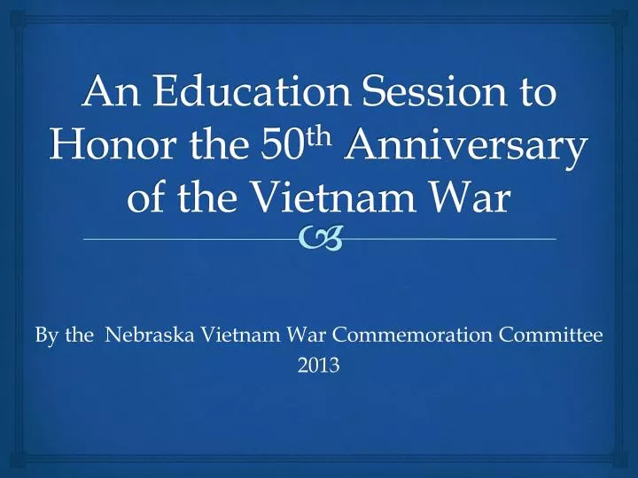 an education session to honor the 50 th anniversary of the vietnam war