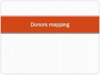 Donors mapping