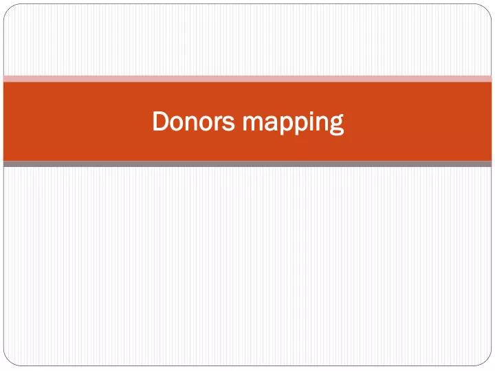 donors mapping