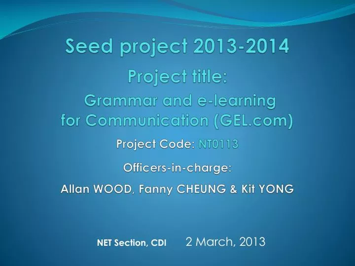 net section cdi 2 march 2013