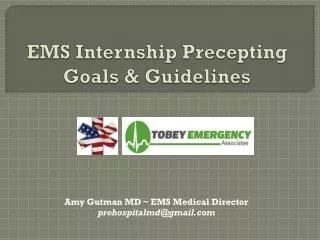 EMS Internship Precepting Goals &amp; Guidelines