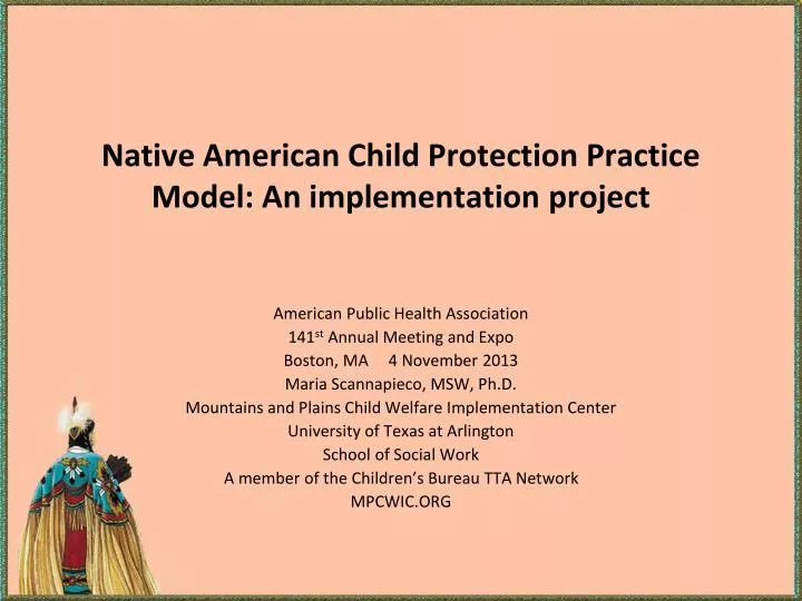 native american child protection practice model an implementation project