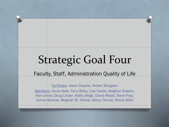 strategic goal four